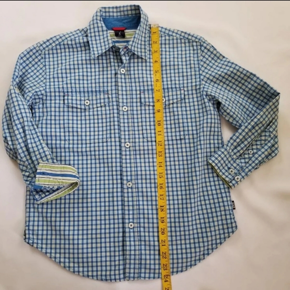 Gap Striped Button Down Shirt Sz 8 - Picture 9 of 11